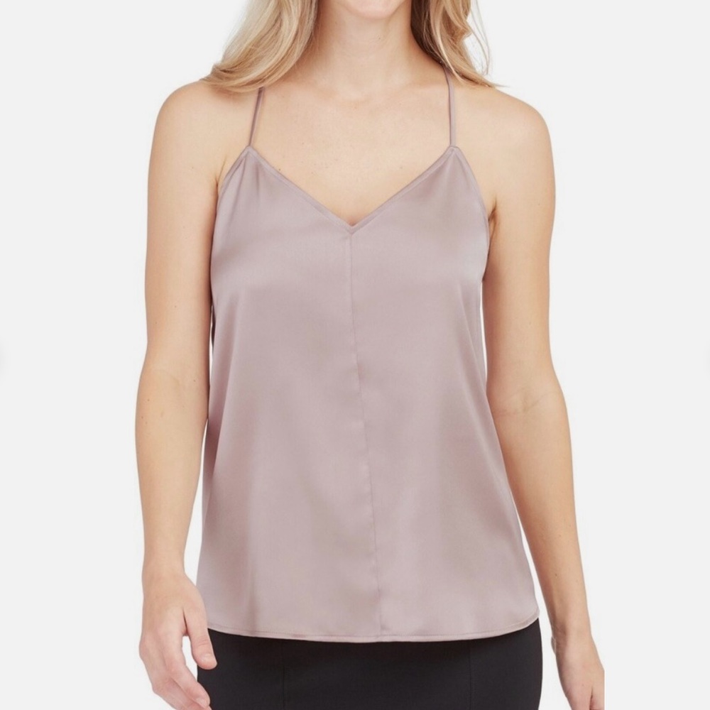 SPANX Women's V Neck Racerback Cami - Paradise Sand